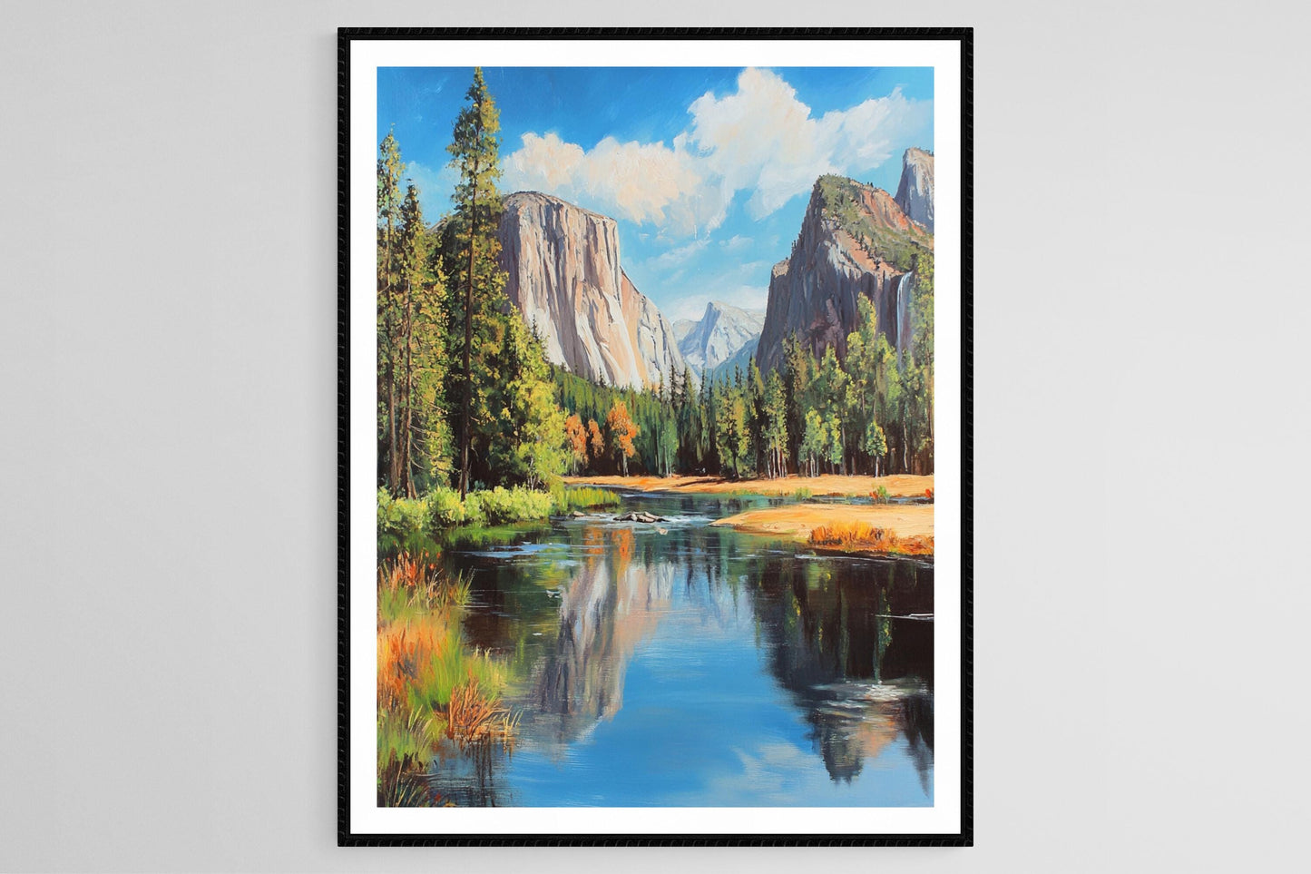 Affiche Yosemite Valley – Poster Art Époustouflant d'El Capitan et Half Dome