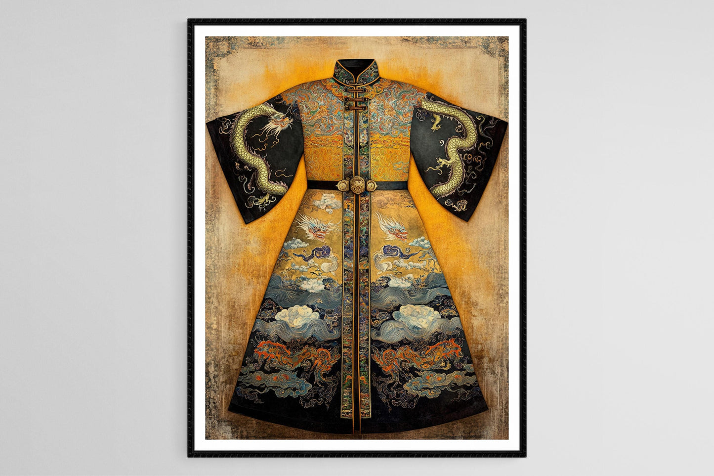 Affiche Robe de Dragon de la Dynastie Qing – Impression Artistique Éblouissante