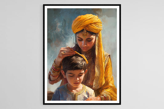 Affiche Art du Turban Sikh – Tradition et Identité Culturelle