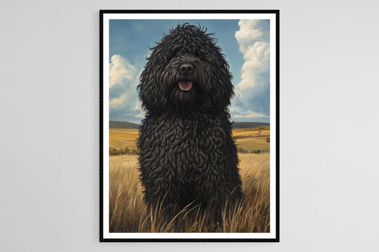 Affiche Chien Puli Hongrois – Art de la fourrure distinctive et aimée