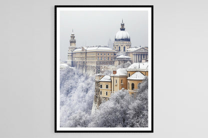 Affiche Budapest en Hiver – Poster Art de Buda, Décor Hongrois