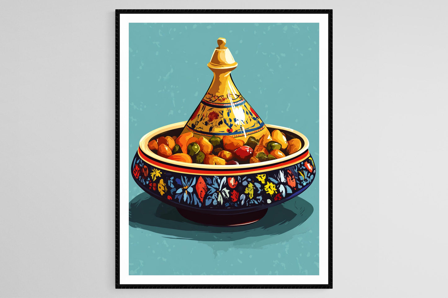 Affiche Tagine – Poster Art de Plat Traditionnel du Moyen-Orient