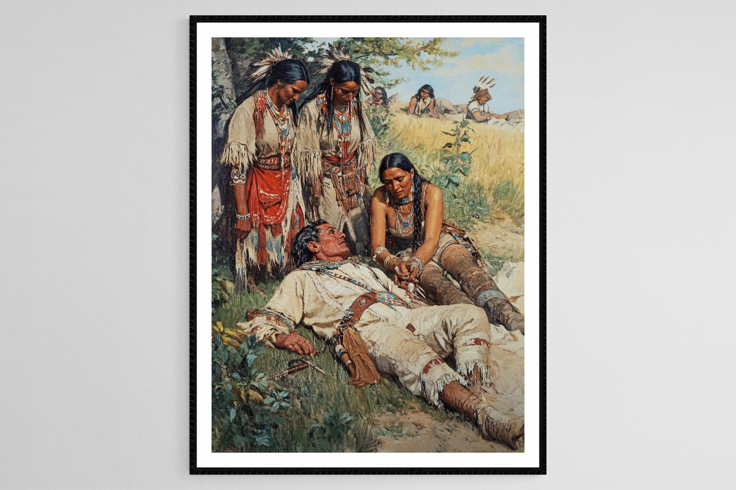 Affiche Pocahontas – Poster de l'Art Sauvant John Rolfe