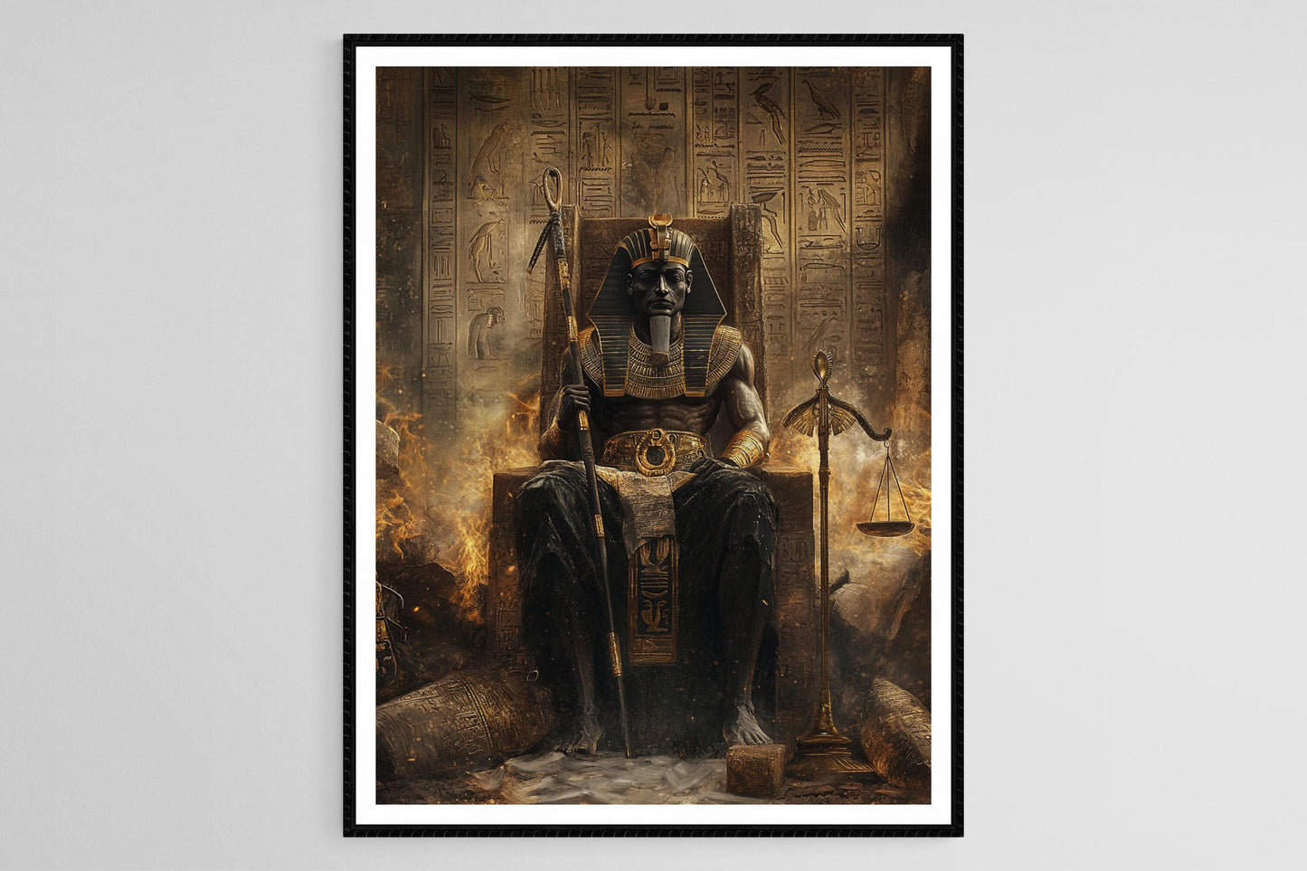 Affiche Osiris – Poster de l'Art du Dieu de l'Au-delà et de Ma'at
