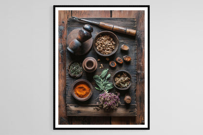 Affiche Ayurveda – Impression Art pour Bien-Être et Équilibre Dosha