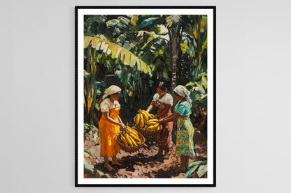 Affiche Récolte de Cacao en Indonésie – Impression Artisanal Javanais