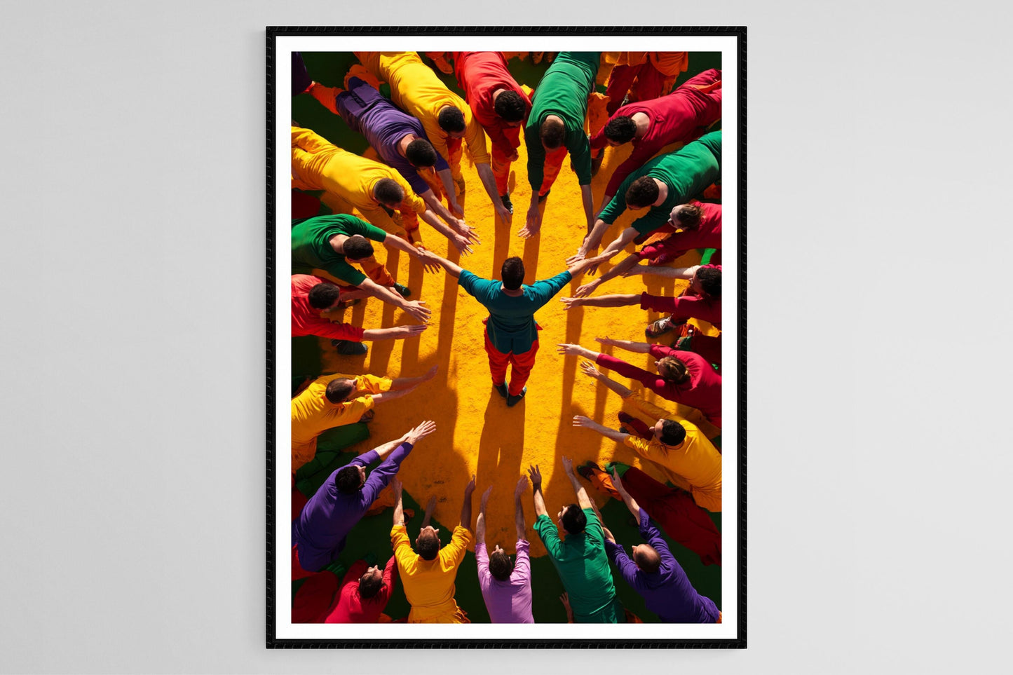 Affiche Castells Catalans – Poster Tours Humaines, Célébration Culturelle