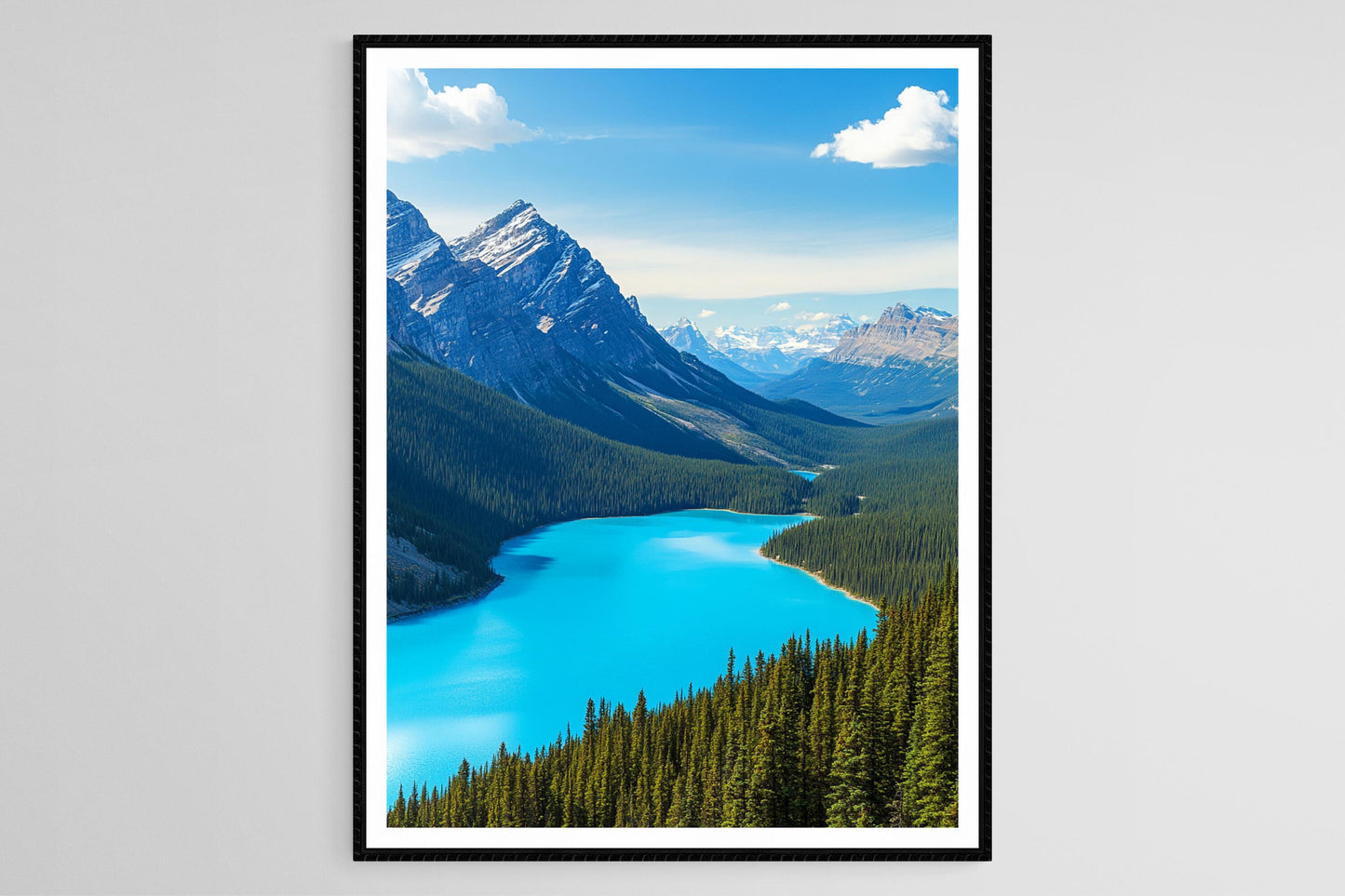 Affiche Peyto Lake – Poster Lac en forme de loup, eaux turquoise