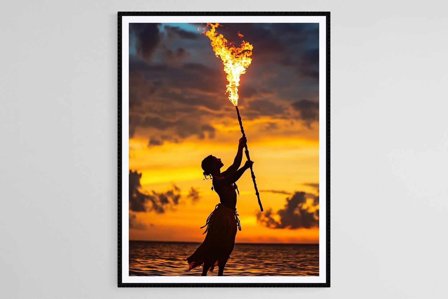 Affiche Danseuse de Limbo de Trinidad – Poster Art Flamant Limbo