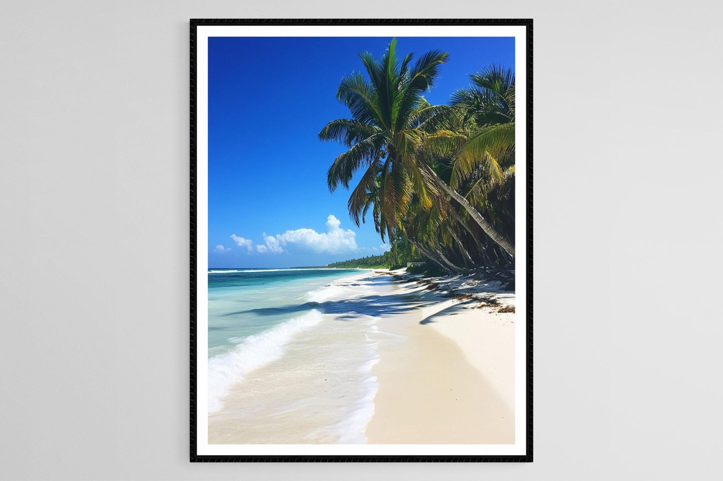 Affiche Mexique – Imprimé Playa Paraíso, Plage de Sable Blanc