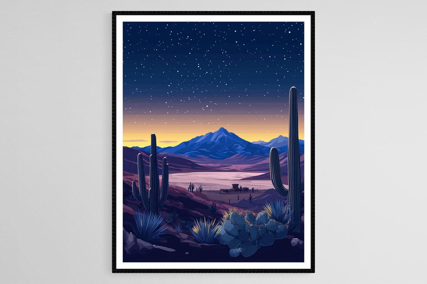 Affiche Désert d'Atacama – Poster Ciel Étoilé du Chili