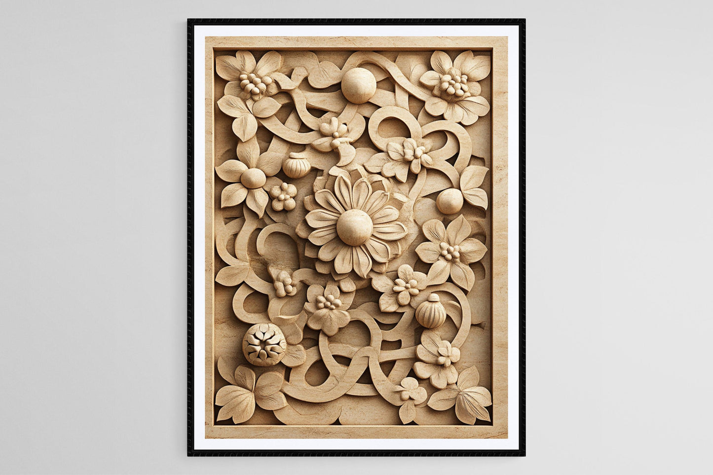 Affiche Motifs Jali – Poster Art Indien avec Designs Traditionnels