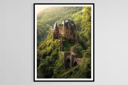 Affiche Château d'Eltz – Impression artistique Médiévale, Allemagne