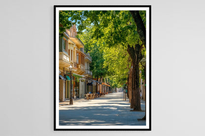 Affiche Bitola – Poster Art déco des bâtiments néoclassiques à Macédoine