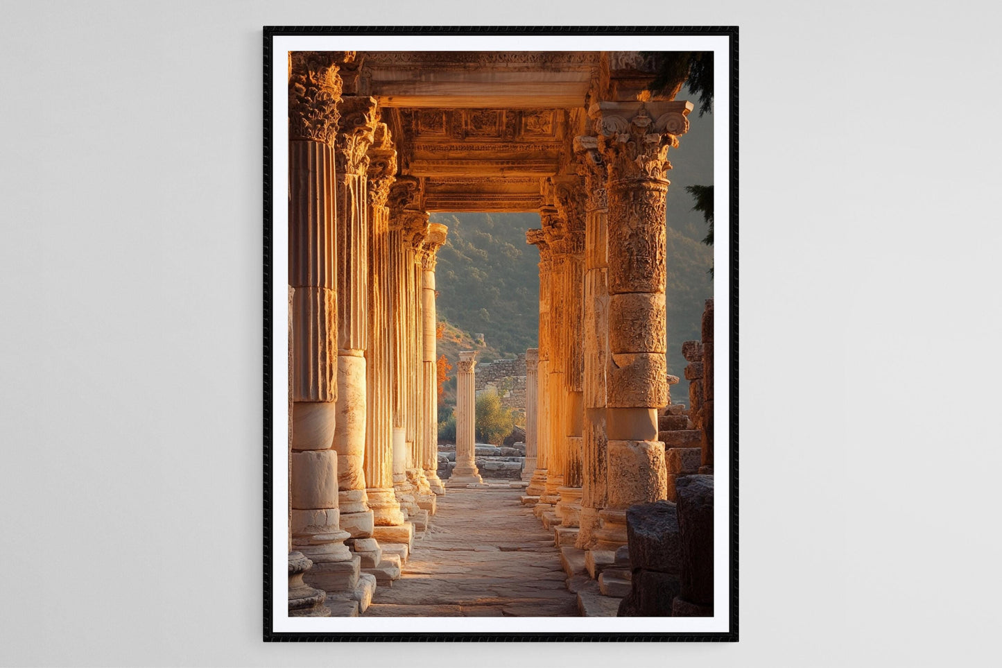 Affiche Temple d'Artémis – Impression artistique d'Éphèse au lever du jour