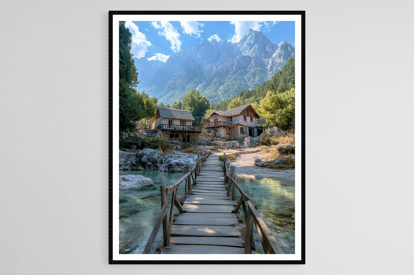 Affiche Parc National Theth – Poster Montagnes Rugueuses d'Albanie