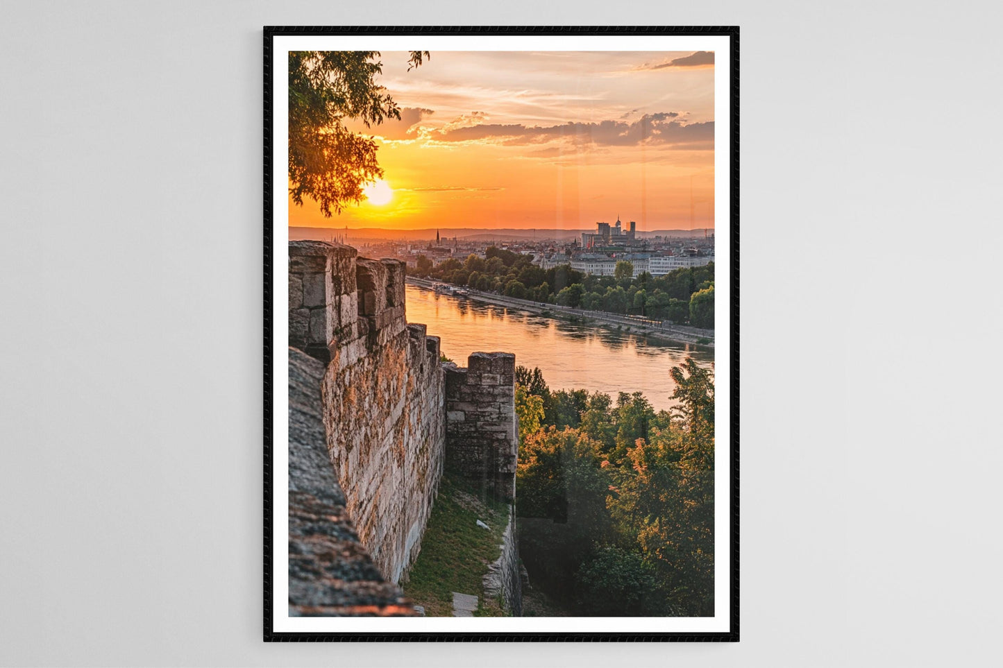 Affiche Forteresse de Belgrade – Poster Art de Kalemegdan et Confluence