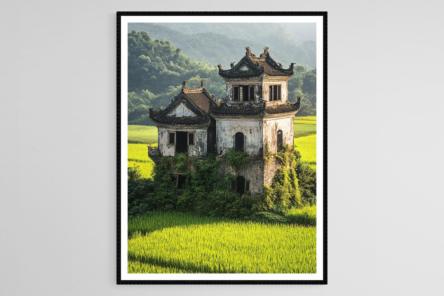 Affiche Kaiping Diaolou – Poster des Tours Fortifiées de Chine