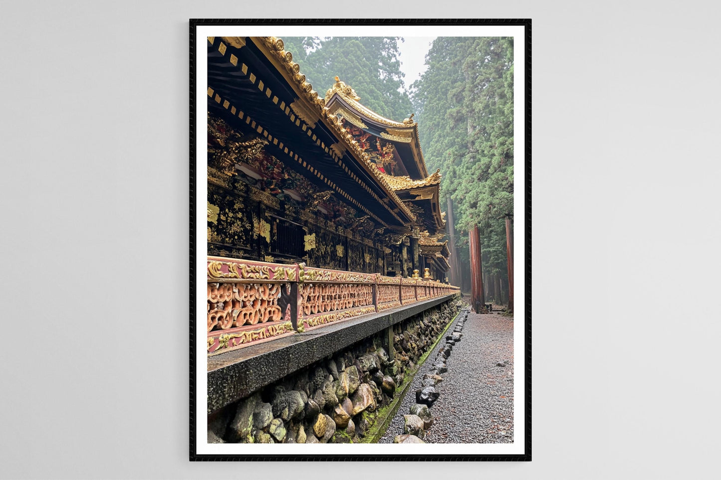 Affiche Nikko Toshogu – Poster d'Architecture Japonaise Ornée