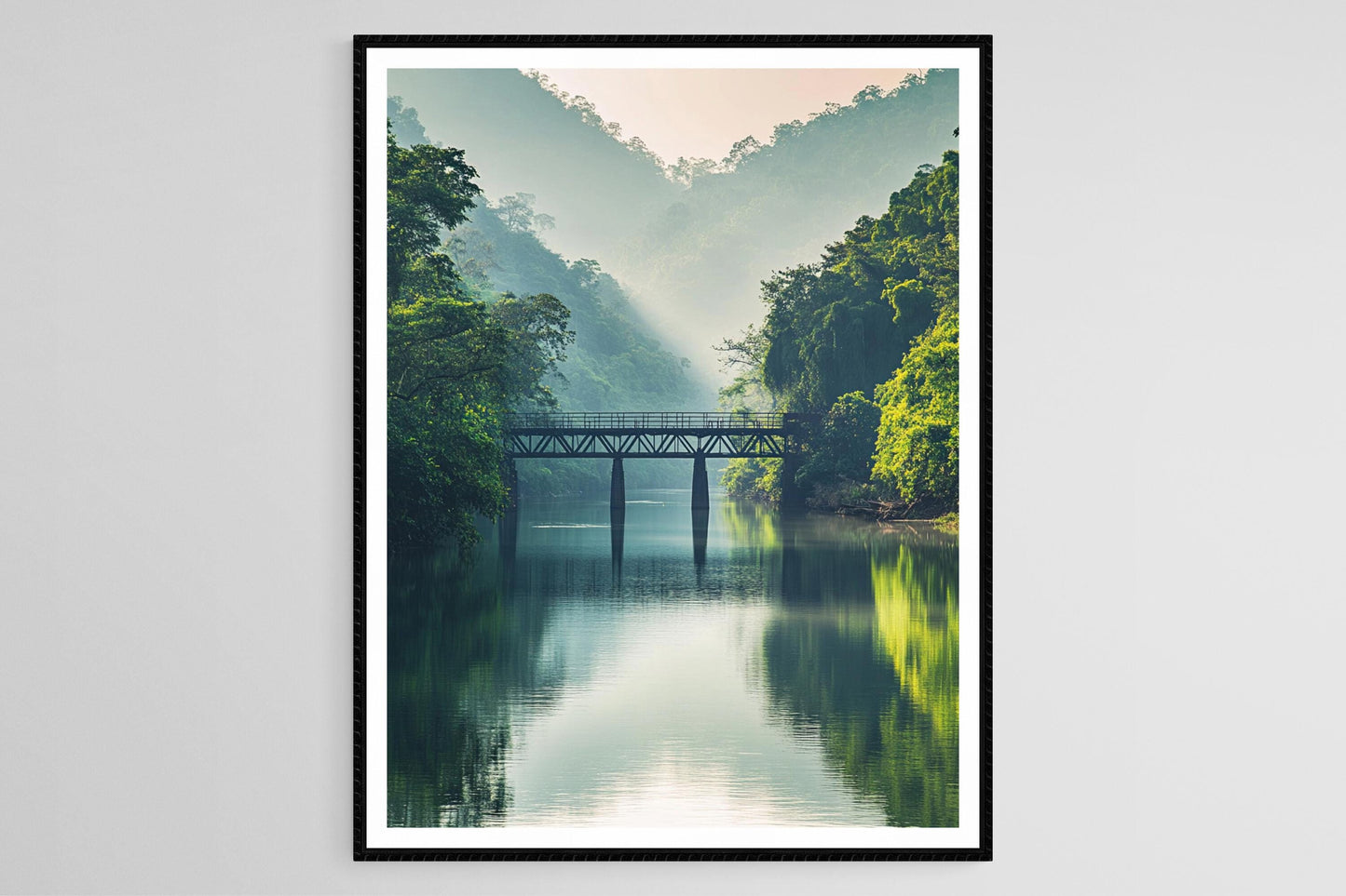 Affiche Pont de la Rivière Kwai – Art historique de Kanchanaburi