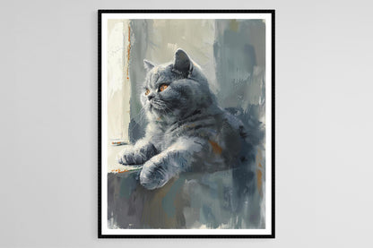 Affiche British Shorthair – Art pour les Amoureux des Chats