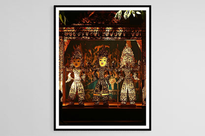Affiche Art de Marionnettes Malaisiennes – Imprimé Détails Traditionnels