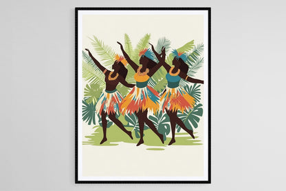 Affiche Meke Fijien – Poster Art de la Danse Culturelle