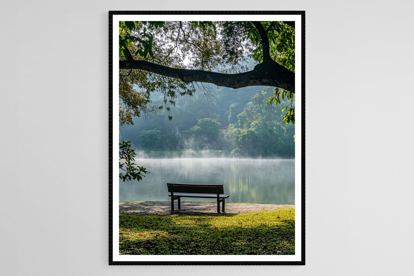 Affiche Taiping Lake Gardens – Impression artistique de matin brumeux