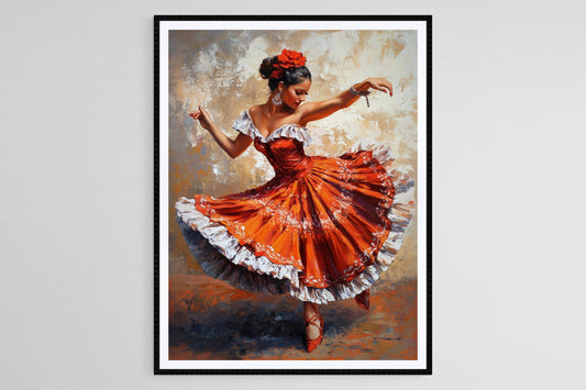 Affiche Danse Chacarera – Poster Artiste Argentin de Danse Folklorique