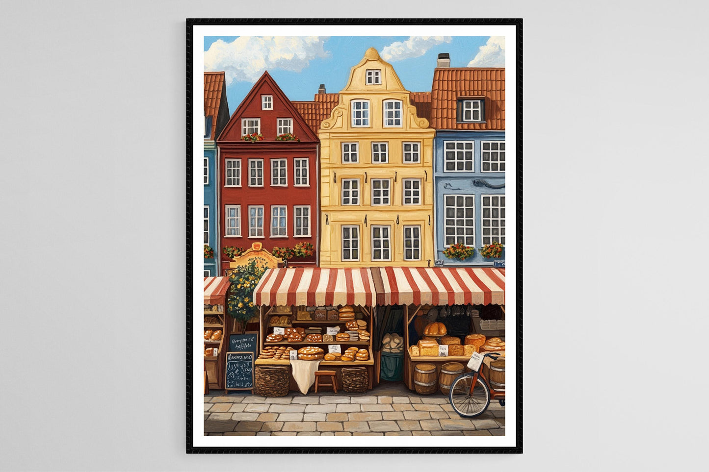 Affiche Copenhague – Poster Pâtisseries et Fromages Nordiques
