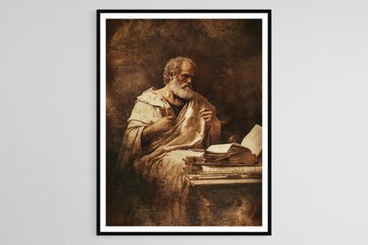 Affiche Aristote – Poster portrait classique du philosophe grec