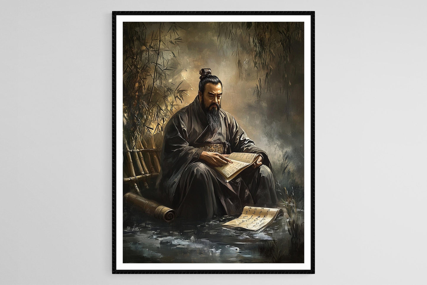 Affiche Confucius – Poster Art de Philosophe Chinois Ancien