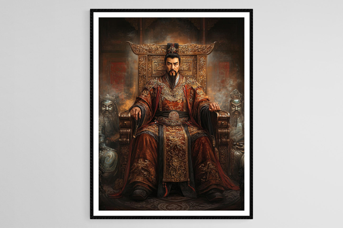 Affiche Empire Han – Art de l'Empereur en Robes Traditionnelles