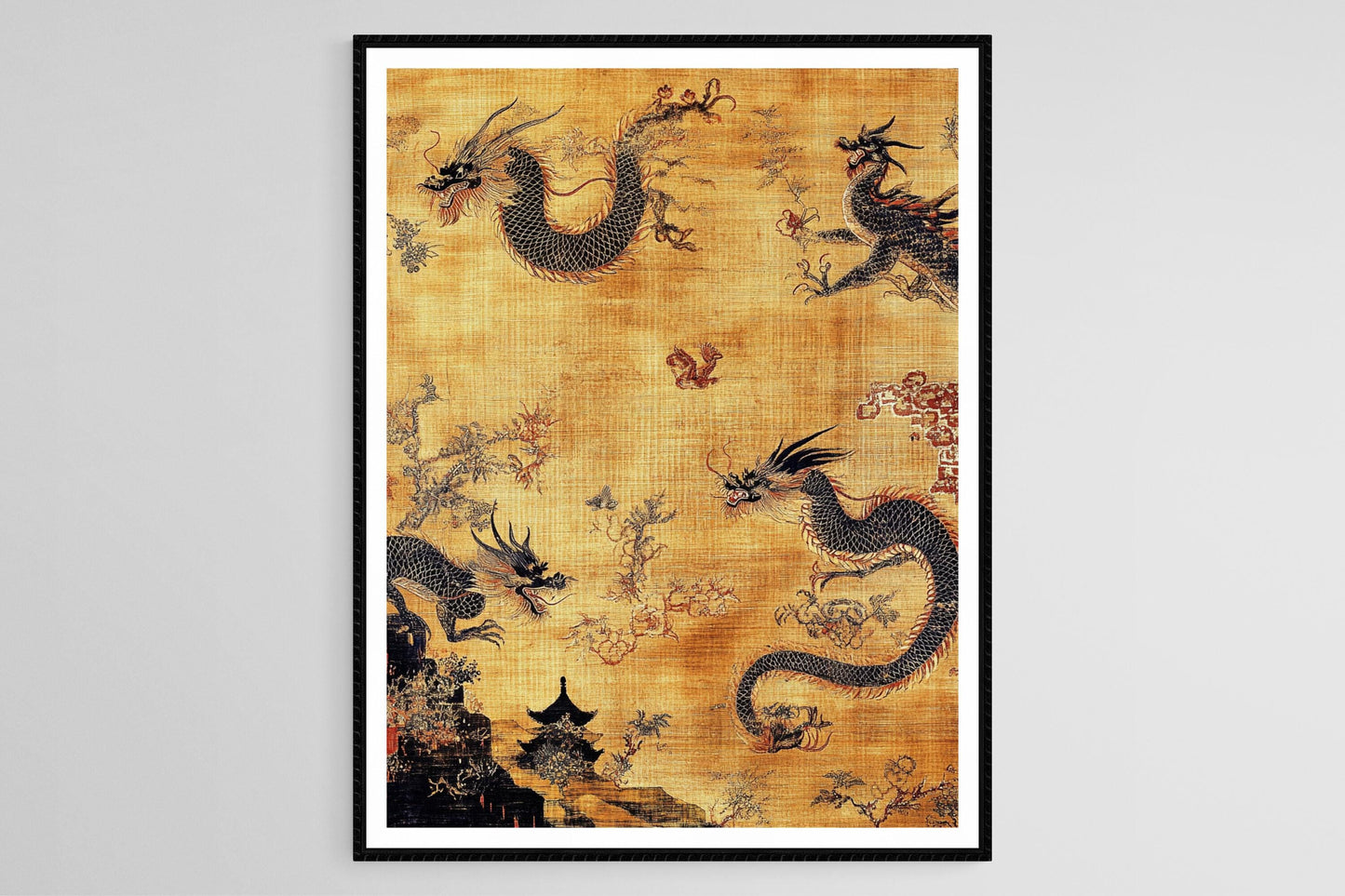 Affiche Dynastie Han – Impression Art Tapisserie Dragons & Phénix