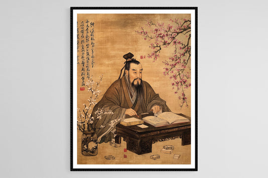 Affiche Sagesse de la Dynastie Qing – Art Traditionnel et Éducation