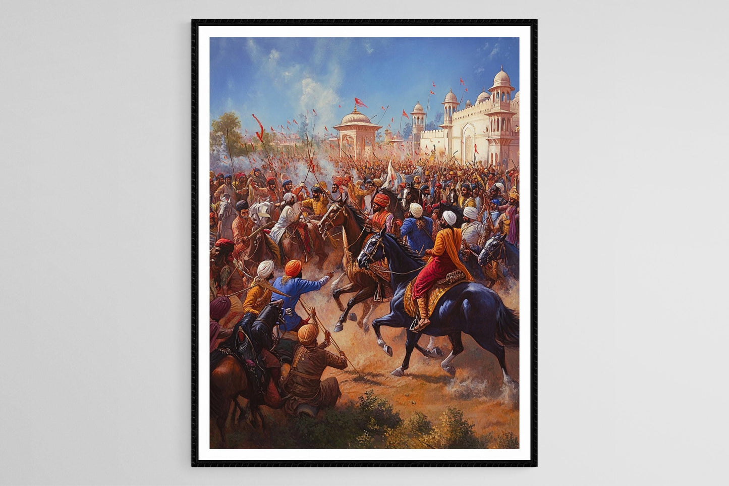 Affiche Festival Hola Mohalla – Poster Art Sikh Gatka Martial Arts