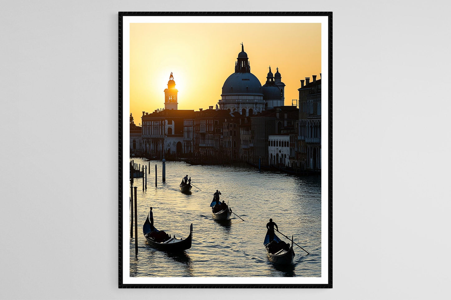 Affiche Venise – Poster Silhouette du Grand Canal au Crépuscule