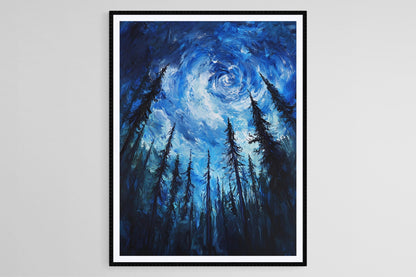 Affiche Forêt Mystique – Poster Art Nature, Style Emily Carr