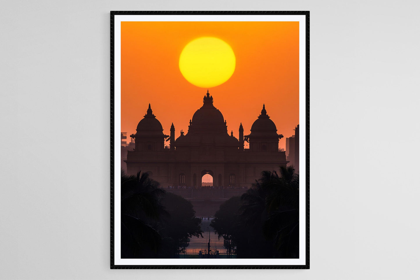 Affiche Bengaluru – Poster Silhouette de Vidhana Soudha au coucher de soleil