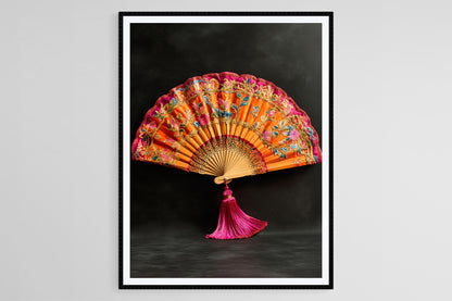 Affiche Punjabi Pakhi – Impression Art déco brodée vibrante