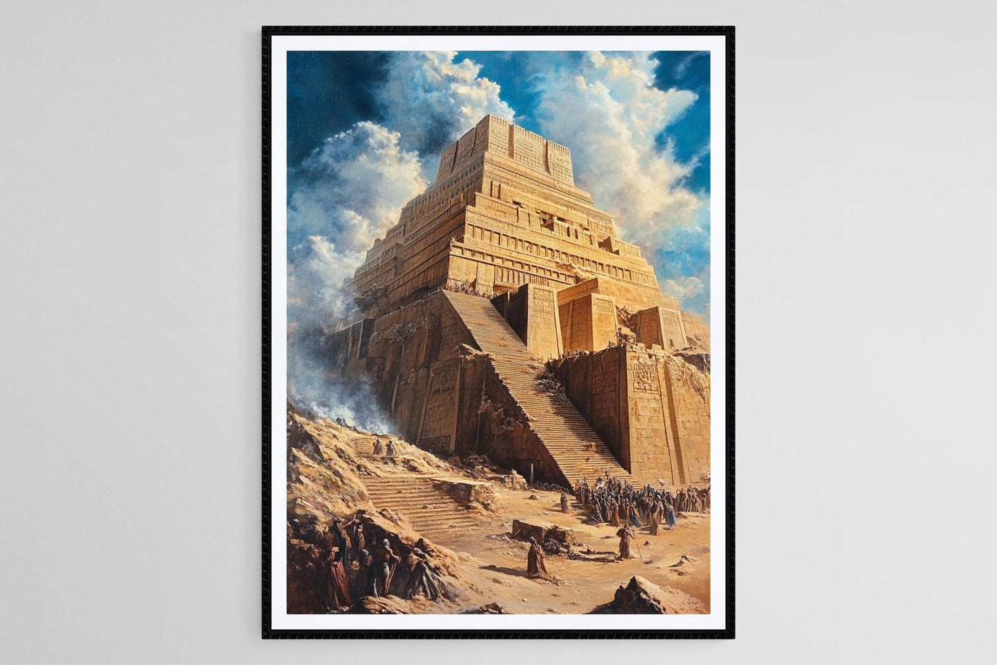 Affiche Ziggurat Babylonien – Poster Terrasses Grandioses et Architecture Ancienne