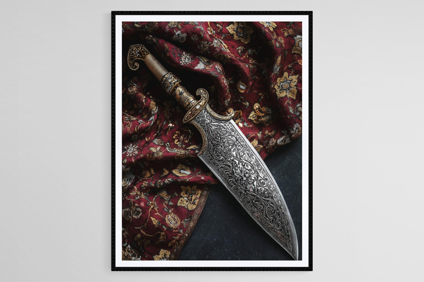 Affiche Kirpan Sikh – Impression artistique de sabre, décor culturel Sikh