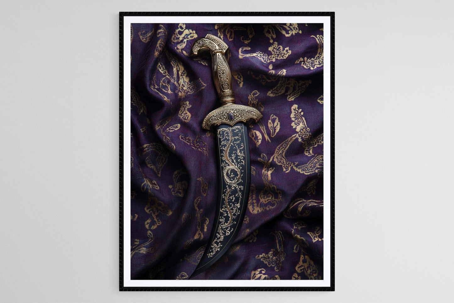 Affiche Kirpan Sique – Impression d'art élégante sur textile culturel