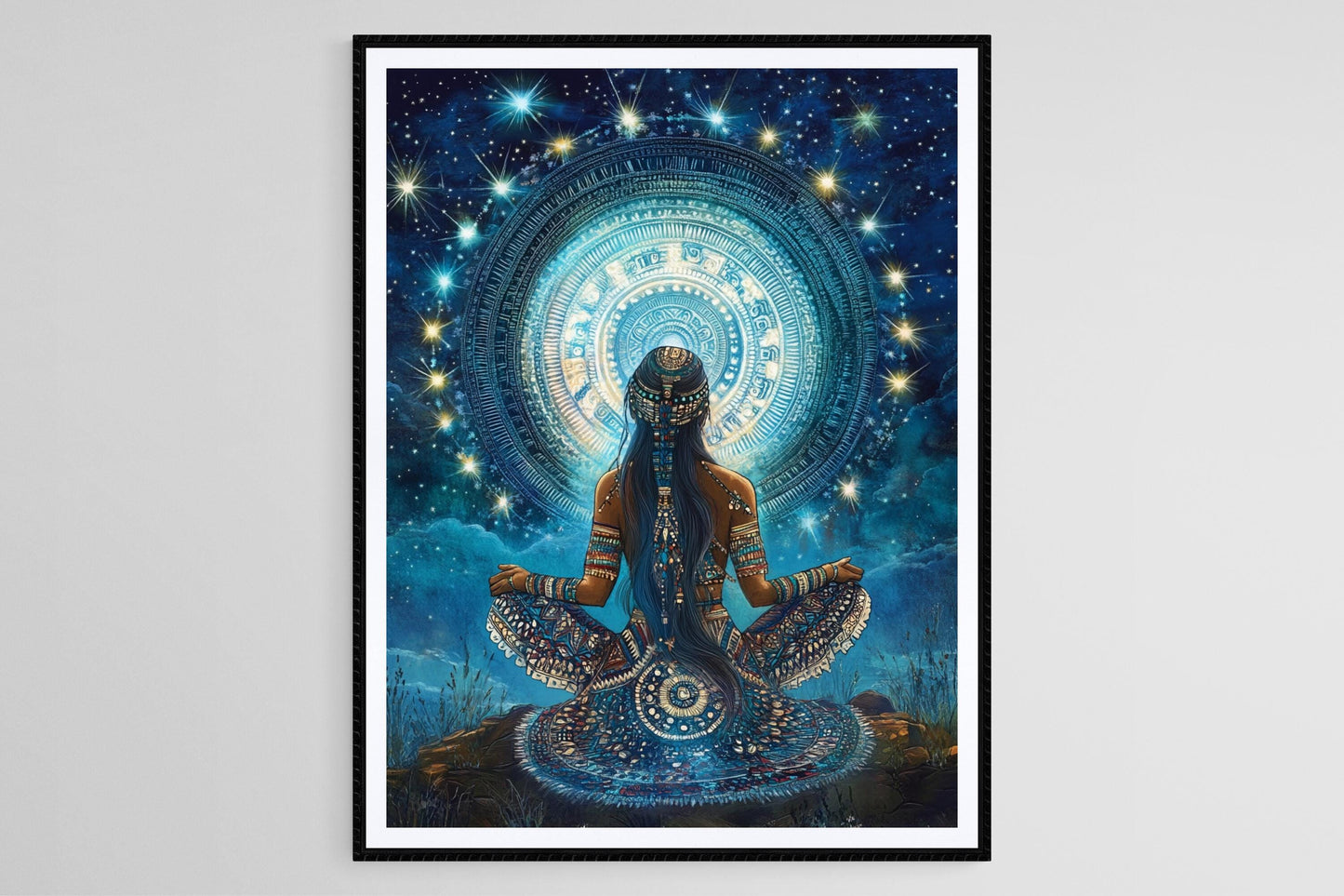 Affiche Coyolxauhqui – Poster de la Déesse Aztèque de la Lune