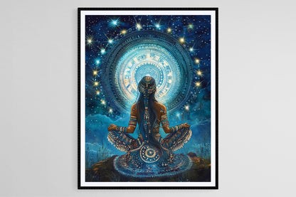 Affiche Coyolxauhqui – Poster de la Déesse Aztèque de la Lune