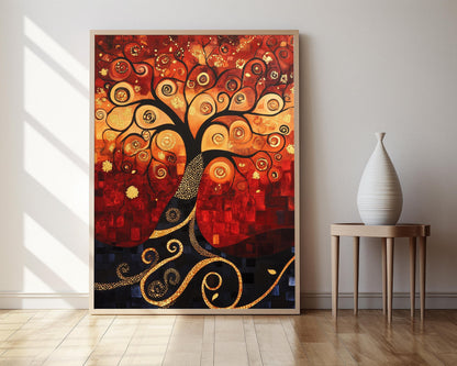 Affiche Arbre de Vie – Poster Art mural inspiré de Gustav Klimt