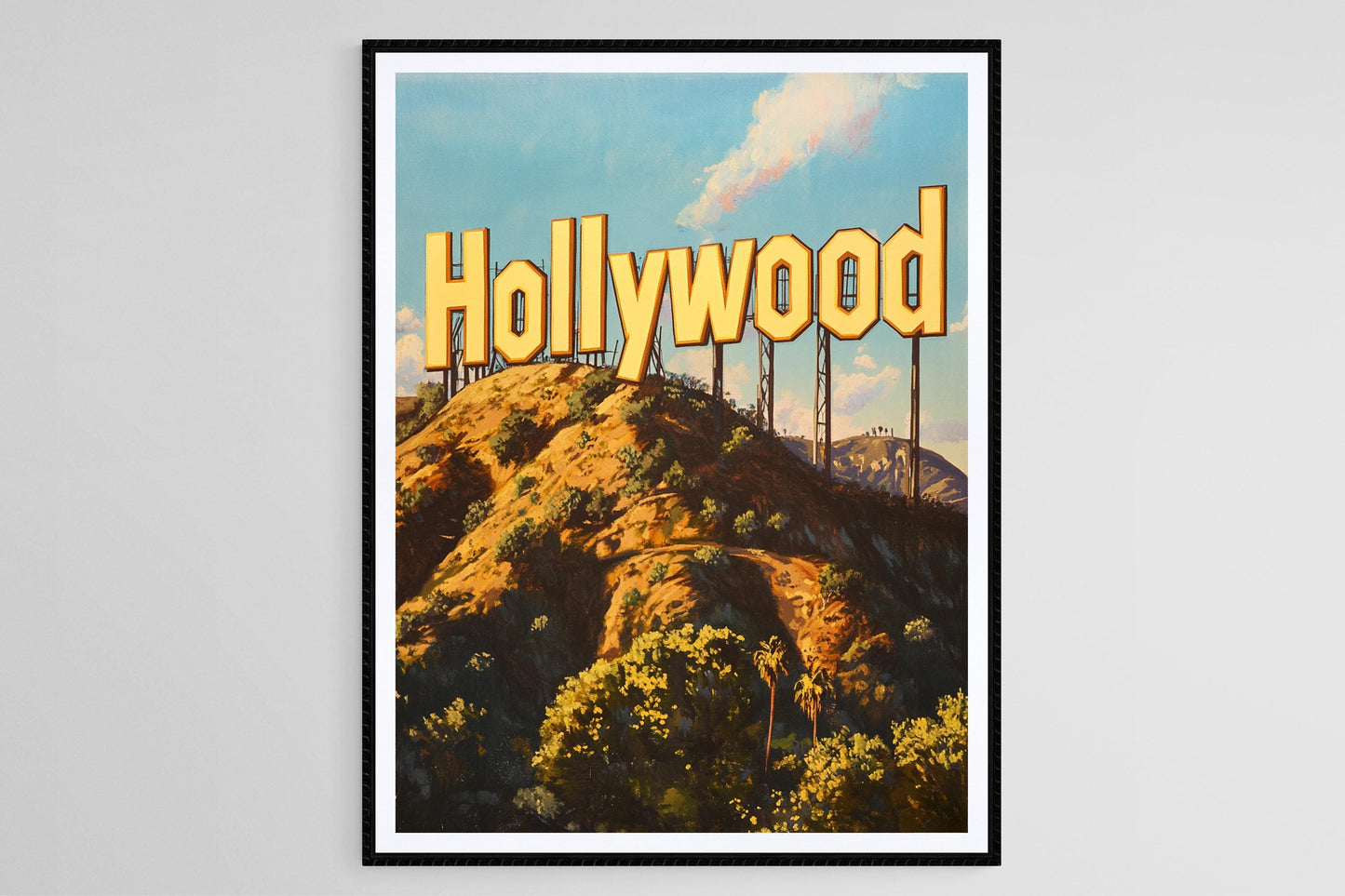 Affiche Coucher de Soleil Hollywood – Poster Art de l'Iconique Californie