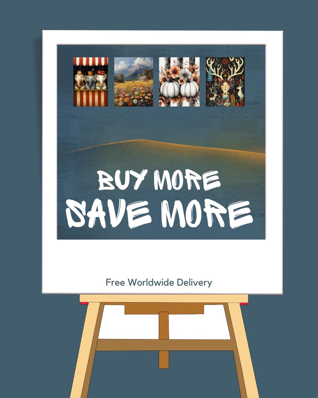 Affiche Ruines d'Ayutthaya – Poster Temples Anciens et Tête de Bouddha