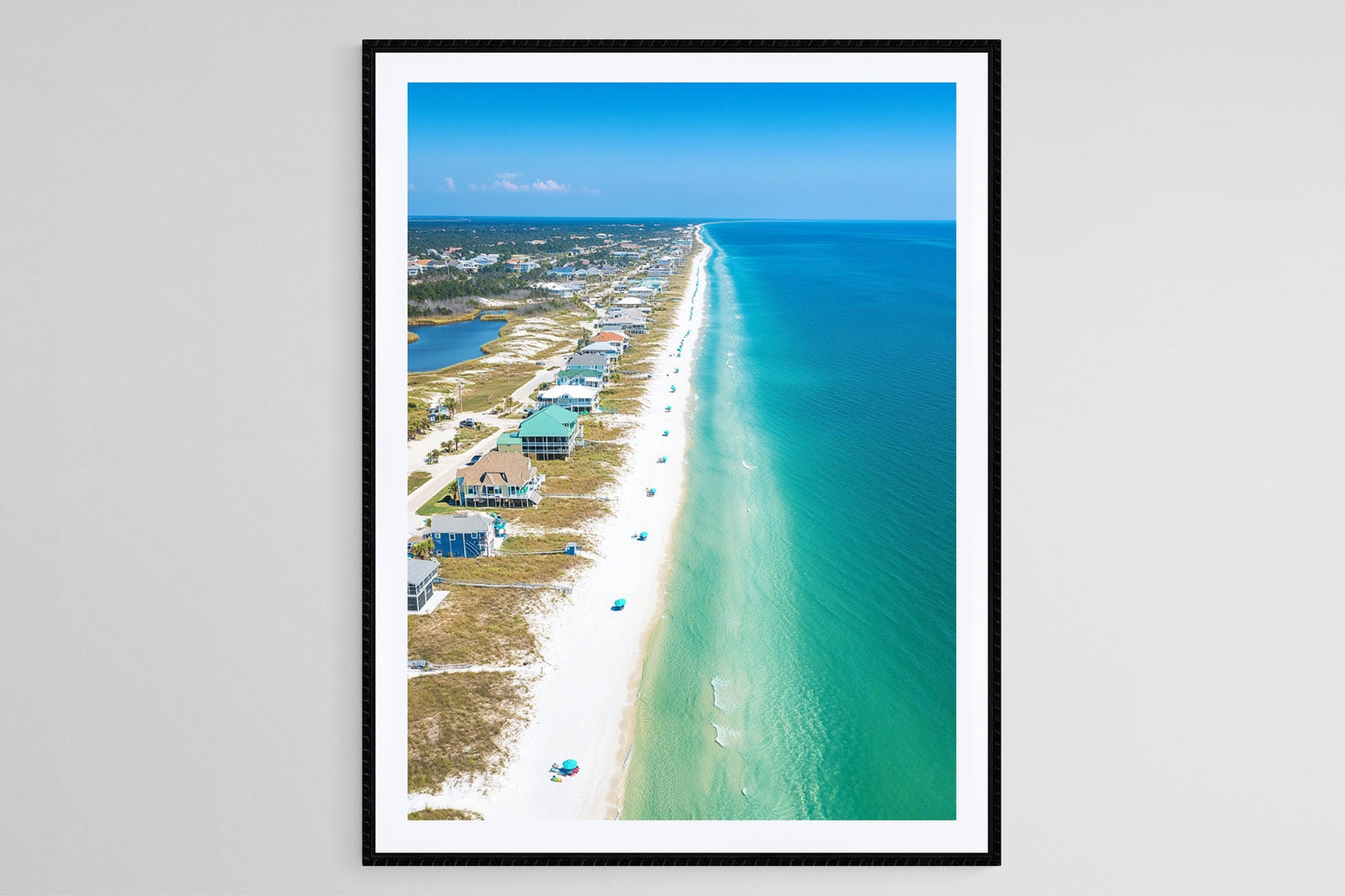 Affiche Côte de Gulf Shores – Poster Paysage côtier de l'Alabama