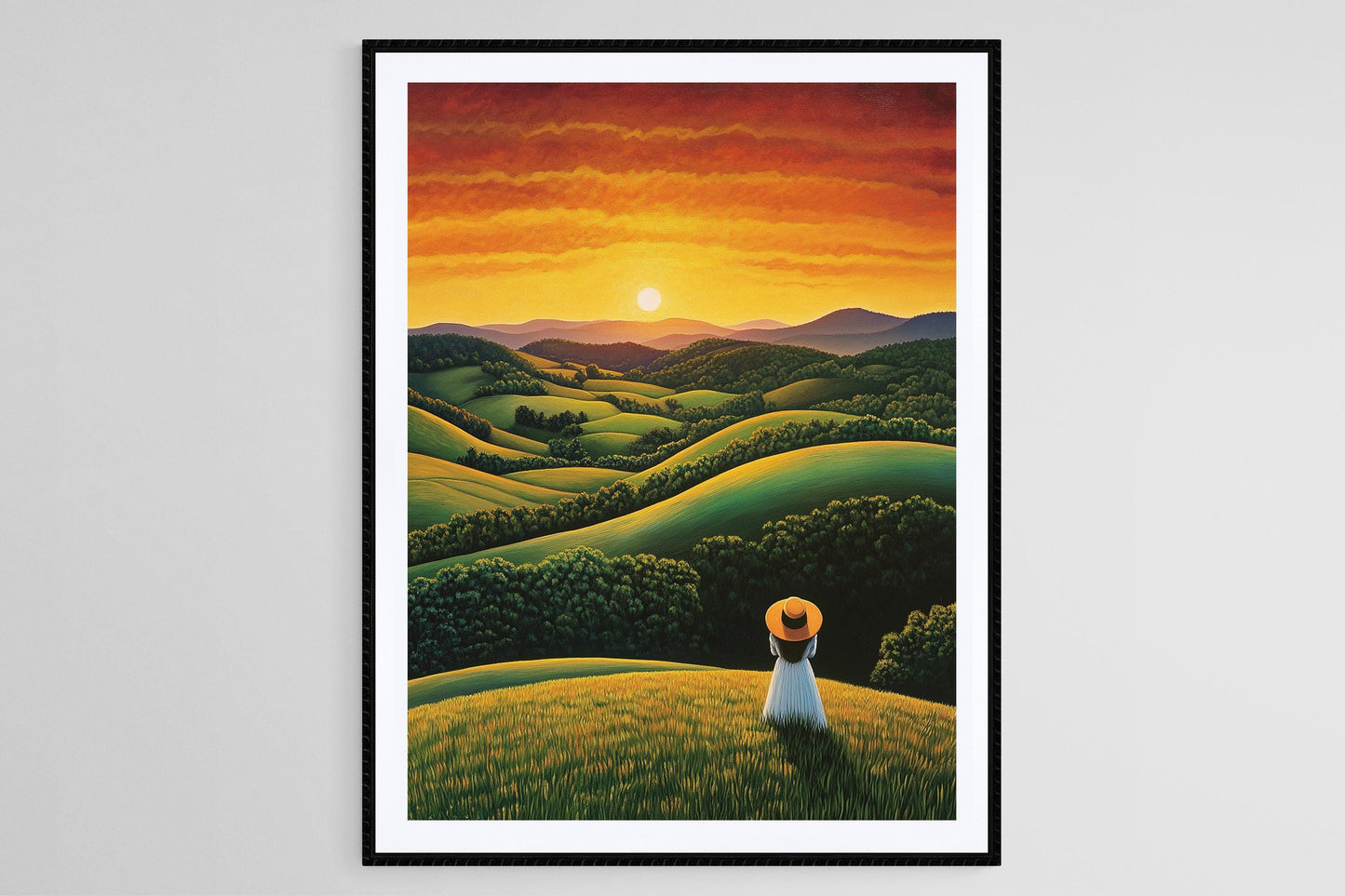 Affiche Crépuscule en Alabama – Poster Art de Charme Sud